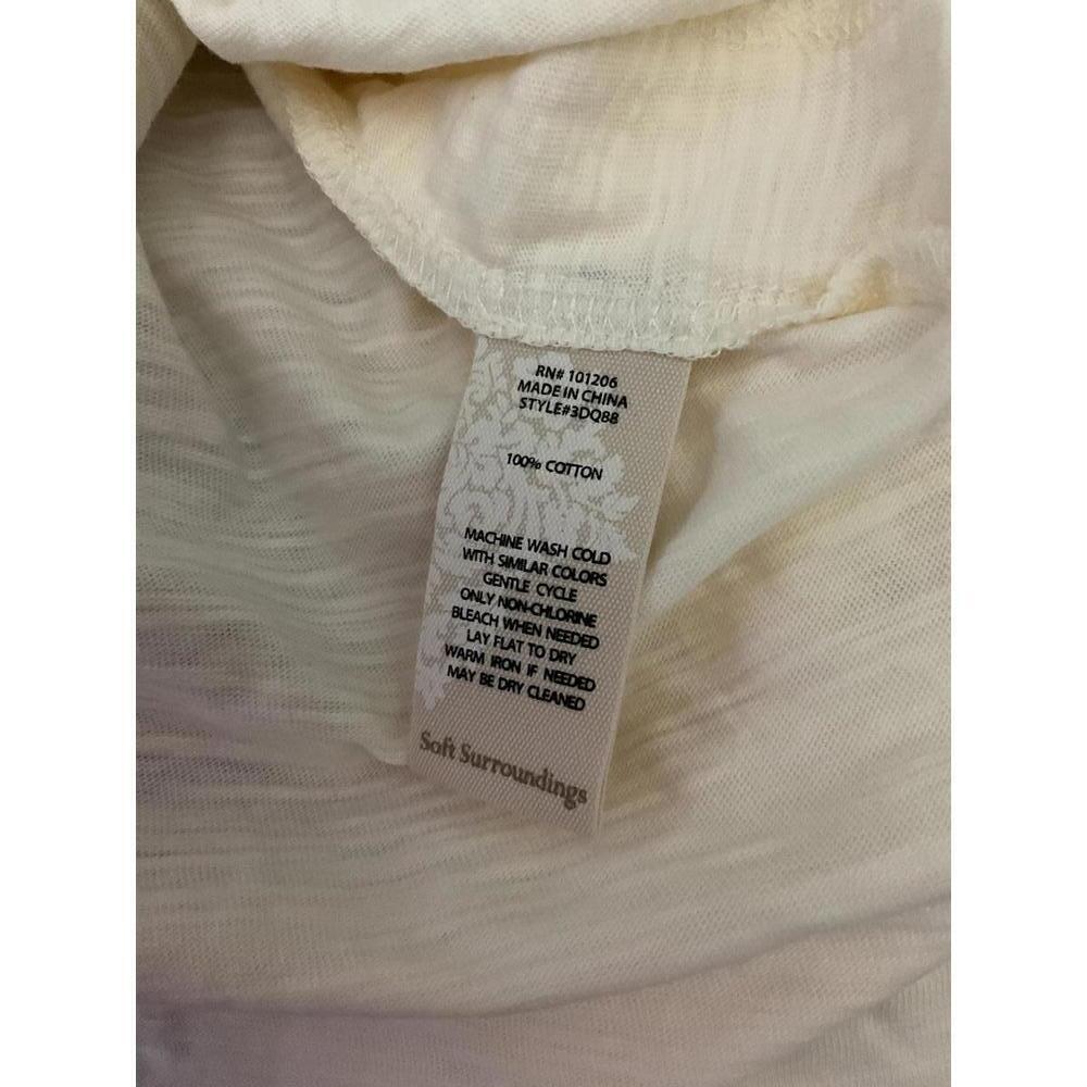 Soft Surroundings Danielle Cream Button-Up Top – Perfect Layering Piece P XL - Picture 9 of 9